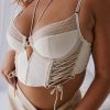 Women Bydee Underwire Bras | Mila Longline Bra In Pearl