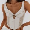 Women Bydee Underwire Bras | Ebony Corset In Pearl