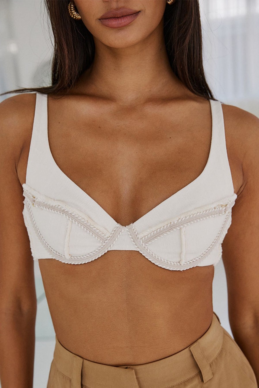 Women Bydee Underwire Bras | Hailey Underwire Bra In Pearl