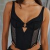 Women Bydee Underwire Bras | Ebony Corset In Onyx